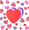 20 colorful foam hearts and 300 self-adhesive heart foam stickers for Valentine's Day DIY craft supplies.